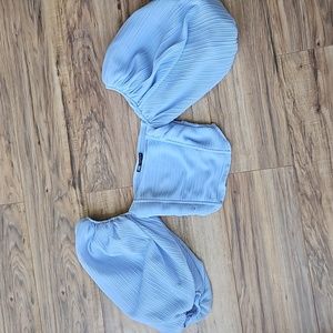 Zara ORGANZA VOLUMINOUS TOP